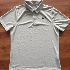 Nike Light Gray Polo Shirt for Men